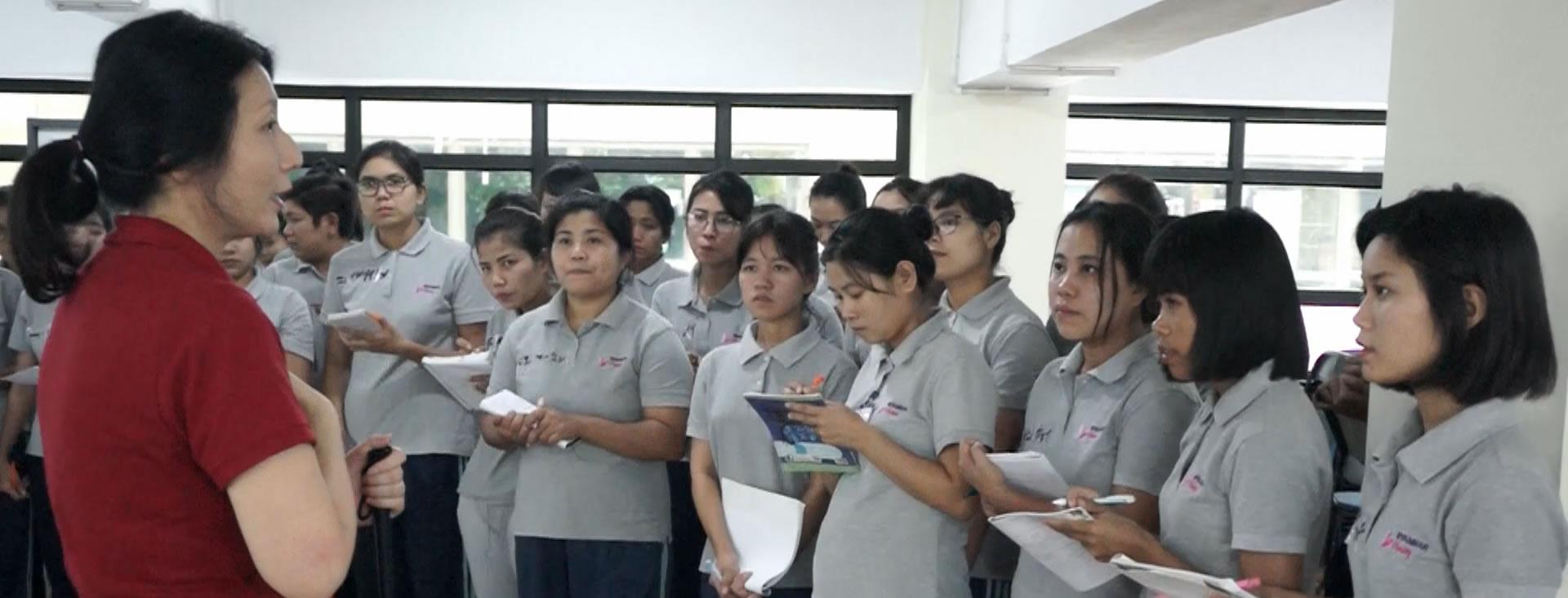 UKWTC介護学校による
介護実技教育